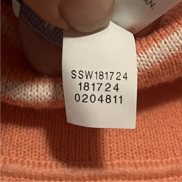 J.Jill Petite Reversible Grape Fruit Striped Mock Neck  Tunic Sweater Plus Sz 2X - Picture 6 of 9